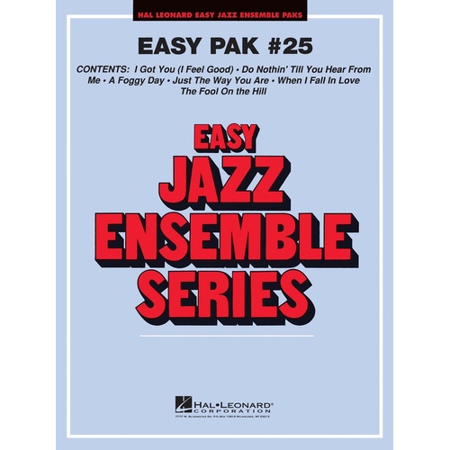 Easy Jazz Ensemble Pak 25 Score/Parts/Online Audio (Score/Parts/Online Audio)