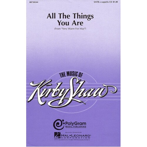 All The Things You Are SATB A Cappella Arr Shaw