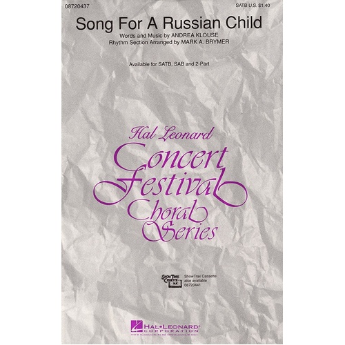 Song For A Russian Child SATB (Octavo)