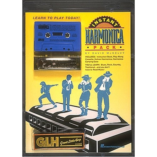 Instant Harmonica Book W Harmonica Cass (Package)