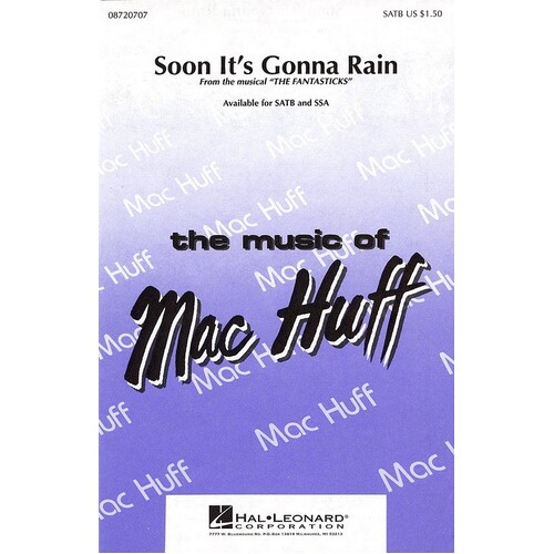 Soon Its Gonna Rain SATB (C/R)