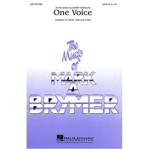 One Voice SATB (Octavo)