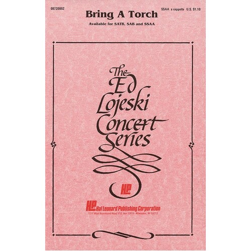 Bring A Torch SSAA A Cappella