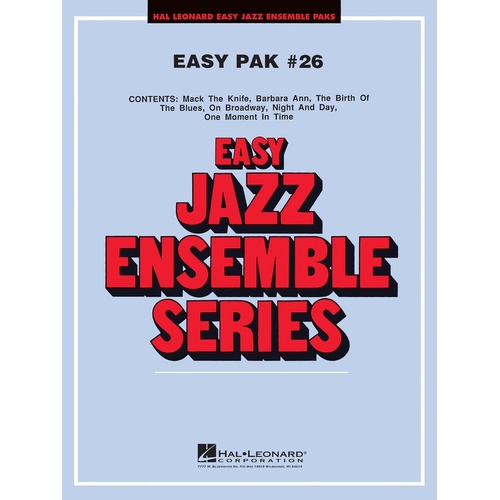 Easy Jazz Ensemble Pak 26 Score/Parts/Online Audio (Score/Parts/Online Audio)