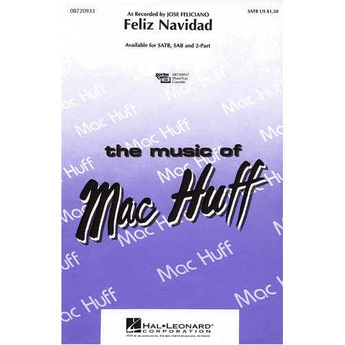Feliz Navidad SATB (Octavo)
