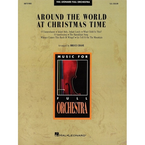 Around World At Christmas Time Hal Leonard Full Orchestra 3-4 (Music Score/Parts)