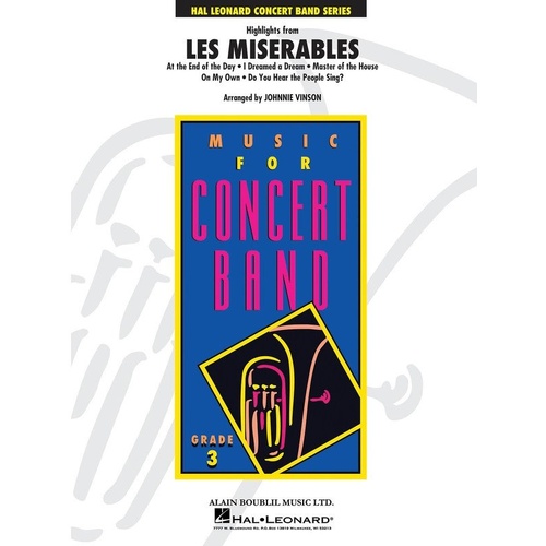 Highlights from Les Miserables for Band - Young Concert Band Series