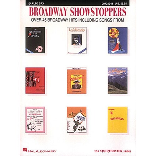 Broadway Showstoppers Alto Sax (Softcover Book)