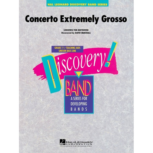 Concerto Extremely Grosso Discovery Concert Band 1.5 (Music Score/Parts)