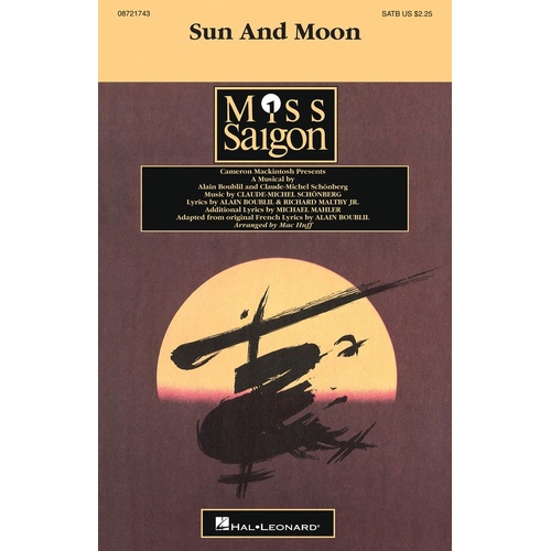 Sun And Moon From Miss Saigon SATB (Octavo)