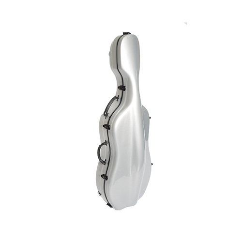 Cello Case-Fibreglass HQ Deluxe-Silver