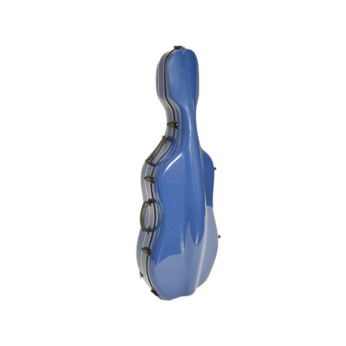 Cello Case-Fibreglass HQ Deluxe-D.Blue