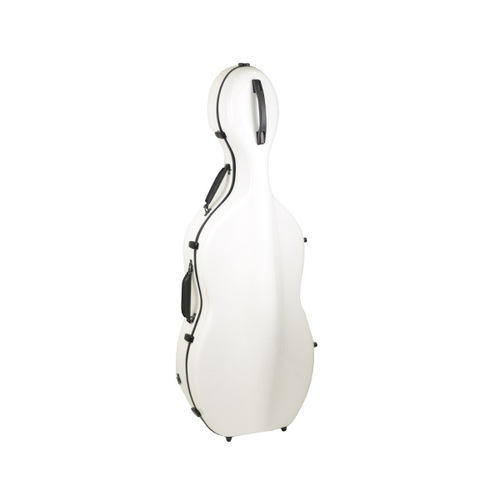 Cello Case-Fibreglass HQ Deluxe-White 3/4
