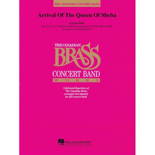 Arrival Of The Queen Of Sheba Concert Band 4 (Music Score/Parts)