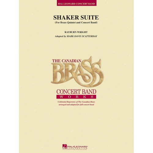 Shaker Suite Concert Bandcb5 Score Only (Music Score)