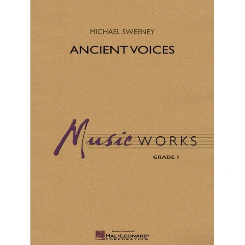 Ancient Voices CB1 SC/PTS by Hal Leonard, MusicWorks Grade 1, Band Composition with Recording, 1994 Edition