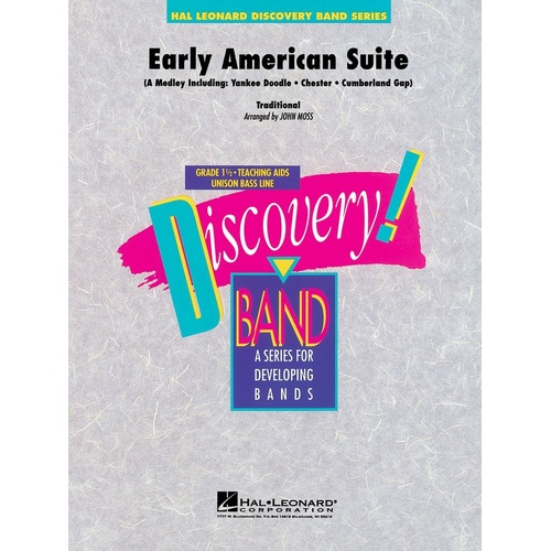 Early American Suite Concert Band Gr 1 Arr Moss (Music Score/Parts)