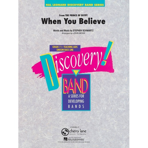 When You Believe Concert Band 1 Discovery Concert Band 1 (Pod) 