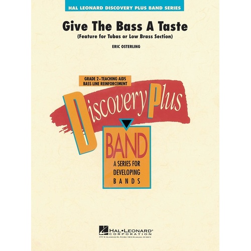 Give The Bass A Taste Discovery Plus Concert Band 2 (Music Score/Parts)