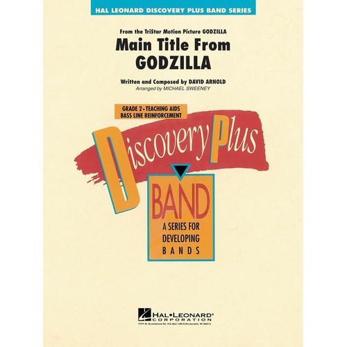 Godzilla Main Title Discovery Plus Concert Band 2 (Music Score/Parts)