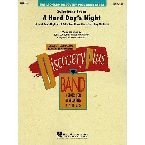 Selections From Hard Days Night Discovery Plus Concert Band 2 (Music Score/Parts)