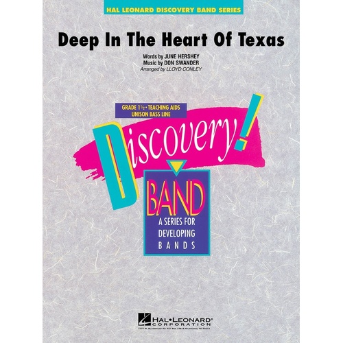 Deep In The Heart Of Texas Discovery Concert Band 1.5 (Music Score/Parts)