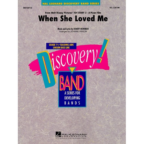 When She Loved Me From Toy Story 2 Discovery Concert Band 1.5 (Music Score/Parts)
