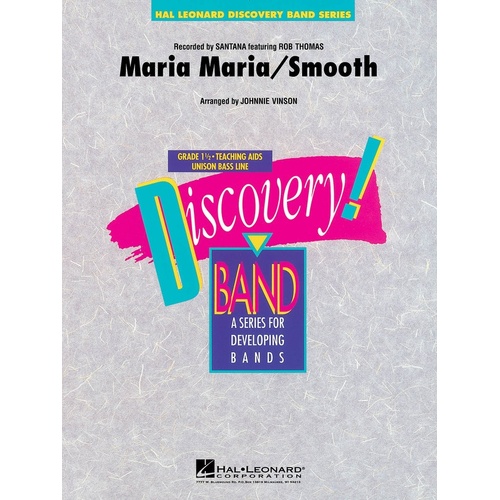 Maria Maria/Smooth Discovery Concert Band 1.5 (Music Score/Parts)