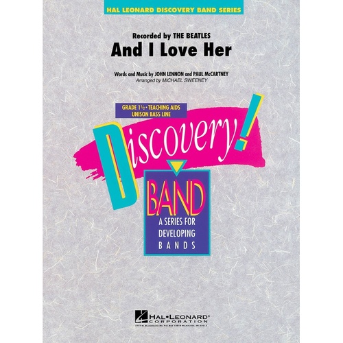 And I Love Her Discovery Concert Band 1.5 (Music Score/Parts)