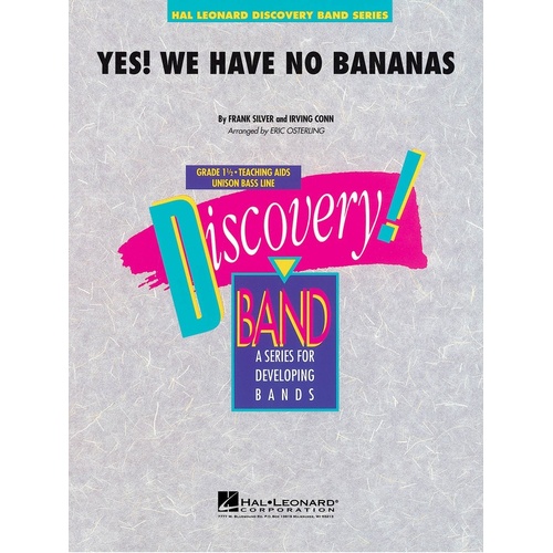 Yes We Have No Bananas Discovery Concert Band 1.5 (Music Score/Parts)