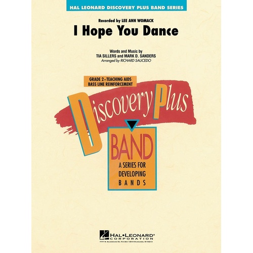 I Hope You Dance Discovery Plus Concert Band 2 (Music Score/Parts)