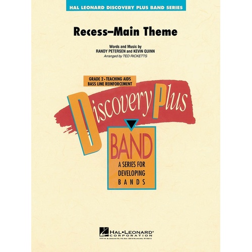Recess Main Theme Discovery Plus Concert Band 2 (Music Score/Parts)