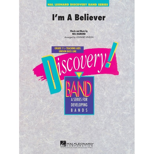 Im A Believer Discovery Concert Band 1.5 (Music Score/Parts)