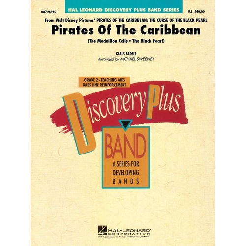 Pirates of the Caribbean Discovery Series Band Arrangement Grade 1.5