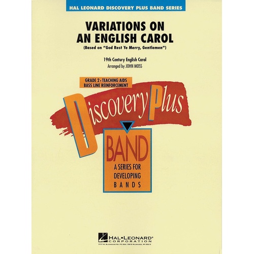 Variations On An English Carol Discovery Plus Concert Band 2 (Music Score/Parts)