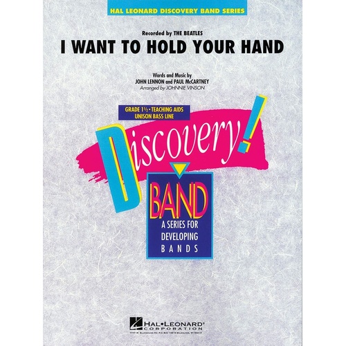 I Want To Hold Your Hand Discovery Concert Band 1.5 (Pod) Score/Parts
