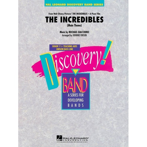 Incredibles CB1.5 SC/PTS Band Arrangement by Hal Leonard