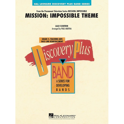 Mission Impossible Theme Discovery Plus Concert Band 2 (Music Score/Parts)