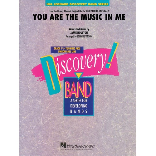 You Are The Music In Me From Hsm 2 Discovery Concert Band 1.5 (Music Score/Parts)