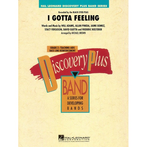 I Gotta Feeling Score and Parts Discovery Plus Concert Band 2 (Music Score/Parts)