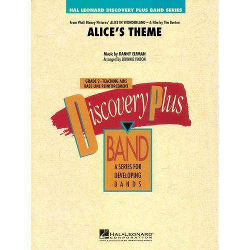 Alices Theme (From Alice In Wonderland) Discovery Plus Concert Band 2 (Pod) (Music Score/Parts)