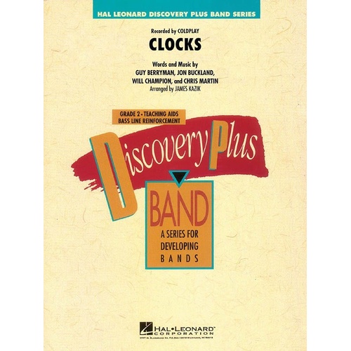 Clocks for Concert Band by Coldplay - Hal Leonard Discovery Plus Series