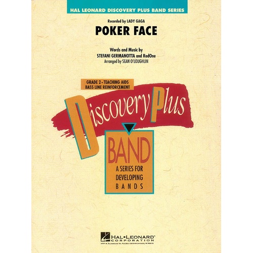 Poker Face Discovery Plus Concert Band 2 (Music Score/Parts)