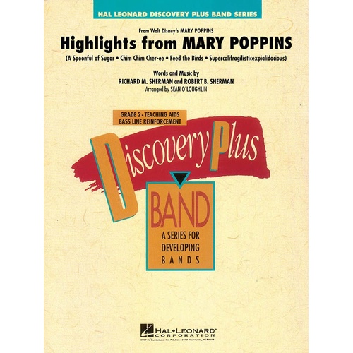 Highlights From Mary Poppins Discovery Plus Concert Band 2 (Music Score/Parts)