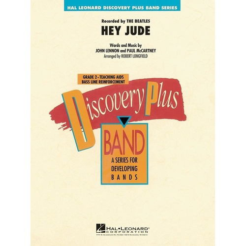 Hey Jude Discovery Plus Concert Band Arrangement for Young Players