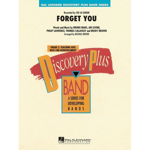 Forget You Discovery Plus Concert Band 2 (Music Score/Parts)