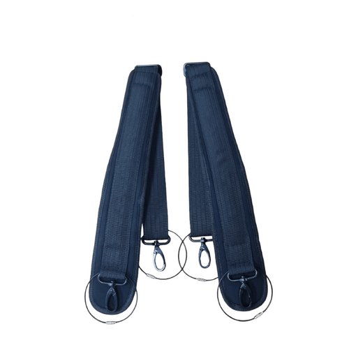 Security Straps for HQ PolyCarb Violin Case - Pair - Half Moon, Oblong