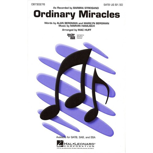 Ordinary Miracles SATB (O/P)