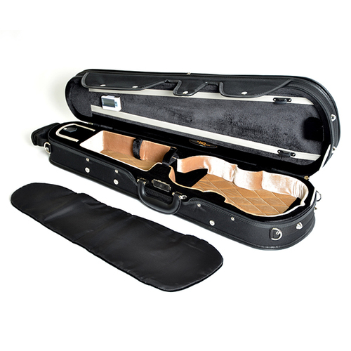 HQ Shaped Violin Case- Lightweight Pro Black/Tan