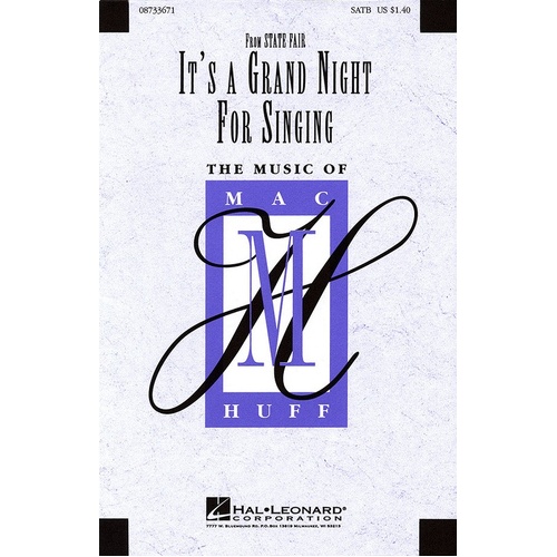Its A Grand Night For Singing SATB (Octavo)
